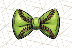 Sports Bows Clipart, Sports Bow PNG, Softball Bow Png Product Image 4