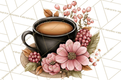 Cozy Chapters Coffee Books Nature Clipart PNG Graphics Product Image 5
