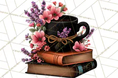 Cozy Chapters Coffee Books Nature Clipart PNG Graphics Product Image 3