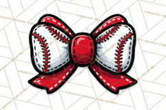 Sports Bows Clipart, Sports Bow PNG, Baseball Png Bow Product Image 3