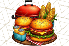 Summer BBQ Beer &amp; Grilling Clipart, Barbecue Png Files Product Image 3