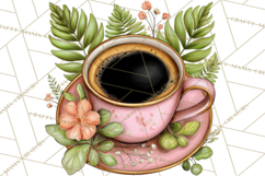 Cozy Chapters Coffee Books Nature Clipart PNG Graphics Product Image 3