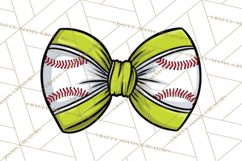 Sports Bows Clipart, Sports Bow PNG, Softball Football Product Image 4