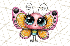 Cute Butterfly Characters Clipart, Spring Png Product Image 4