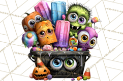 Cute Summerween Beach Monster PNG Clipart Product Image 4