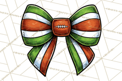 Sports Bows Clipart, Sports Bow PNG, Softball Football Product Image 5