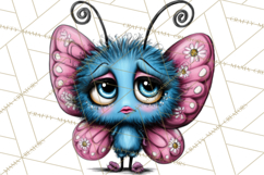 Cute Butterfly Characters Clipart, Spring Png Product Image 5