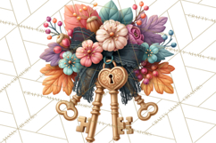 Gothic Fall Clipart PNG Dark Autumn Illustrations Product Image 4