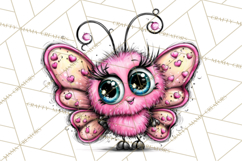 Cute Butterfly Characters Clipart, Spring Png Product Image 3