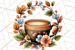 Cozy Chapters Coffee Books Nature Clipart PNG Graphics Product Image 4