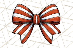 Sports Bows Clipart, Sports Bow PNG, Football Bow Png Product Image 4