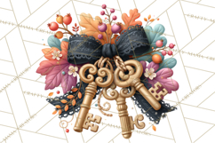 Gothic Fall Clipart PNG Dark Autumn Illustrations Product Image 5