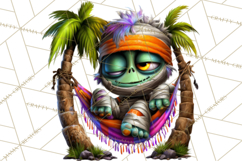 Cute Summerween Beach Monster PNG Clipart Product Image 5