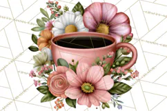 Cozy Chapters Coffee Books Nature Clipart PNG Graphics Product Image 5