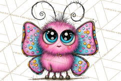 Cute Butterfly Characters Clipart, Spring Png Product Image 5