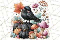 Gothic Fall Clipart PNG Dark Autumn Illustrations Product Image 3