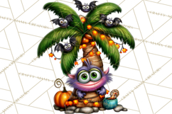 Cute Summerween Beach Monster PNG Clipart Product Image 2