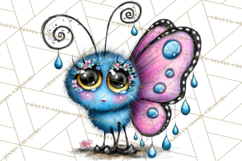 Cute Butterfly Characters Clipart, Spring Png Product Image 3