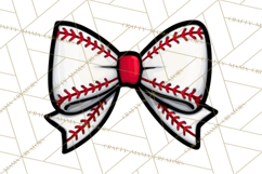 Sports Bows Clipart, Sports Bow PNG, Baseball Png Bow Product Image 4