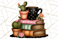 Cozy Chapters Coffee Books Nature Clipart PNG Graphics Product Image 4
