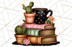 Cozy Chapters Coffee Books Nature Clipart PNG Graphics Product Image 4