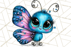Cute Butterfly Characters Clipart, Spring Png Product Image 4