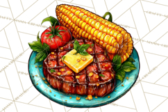 Summer BBQ Beer &amp; Grilling Clipart, Barbecue Png Files Product Image 4