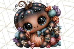 Cute Halloween Insects Clipart PNG Product Image 4