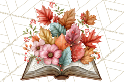 Cozy Chapters Coffee Books Nature Clipart PNG Graphics Product Image 4