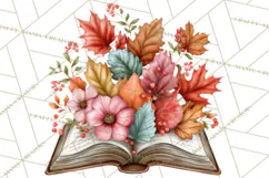 Cozy Chapters Coffee Books Nature Clipart PNG Graphics Product Image 4
