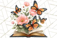 Cozy Chapters Coffee Books Nature Clipart PNG Graphics Product Image 2