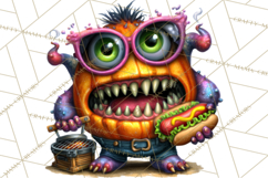 Cute Summerween Beach Monster PNG Clipart Product Image 2