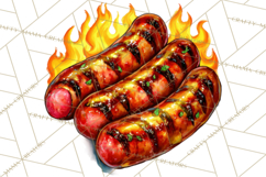 Summer BBQ Beer &amp; Grilling Clipart, Barbecue Png Files Product Image 2