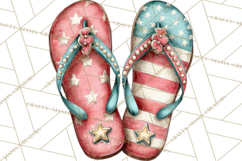 Patriotic Backyard BBQ Clipart and 4th of July Cookout Art Product Image 2