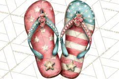 Patriotic Backyard BBQ Clipart and 4th of July Cookout Art Product Image 2