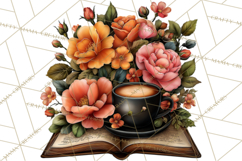 Cozy Chapters Coffee Books Nature Clipart PNG Graphics Product Image 3