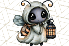 Cute Halloween Insects Clipart PNG Product Image 3