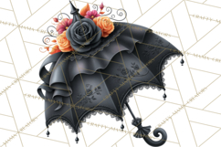 Gothic Fall Clipart PNG Dark Autumn Illustrations Product Image 4