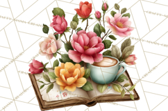 Cozy Chapters Coffee Books Nature Clipart PNG Graphics Product Image 4