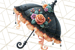 Gothic Fall Clipart PNG Dark Autumn Illustrations Product Image 5