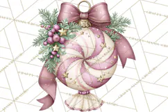 Sugarplum Christmas Village PNG PNG, Pastel Christmas Homes Product Image 2