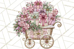 Sugarplum Christmas Village PNG PNG, Pastel Christmas Homes Product Image 3