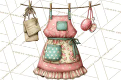 Patriotic Backyard BBQ Clipart and 4th of July Cookout Art Product Image 3