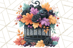 Gothic Fall Clipart PNG Dark Autumn Illustrations Product Image 4