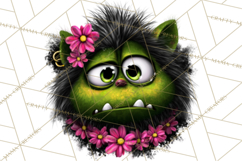 Funny Easter Monsters Clipart, Monster Easter PNG File Product Image 3