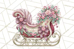 Sugarplum Christmas Village PNG PNG, Pastel Christmas Homes Product Image 4