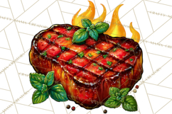 Summer BBQ Beer &amp; Grilling Clipart, Barbecue Png Files Product Image 4