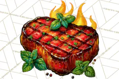 Summer BBQ Beer & Grilling Clipart, Barbecue Png Files Product Image 4