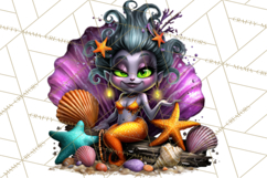 Cute Summerween Beach Monster PNG Clipart Product Image 4
