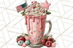 Patriotic Backyard BBQ Clipart and 4th of July Cookout Art Product Image 4